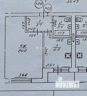 1-к квартира, вторичка, 36м2, 9/9 этаж