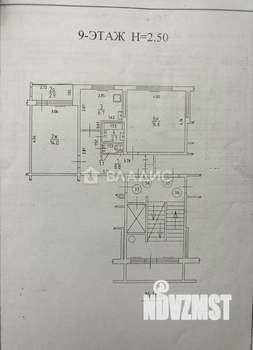 2-к квартира, вторичка, 49м2, 9/9 этаж