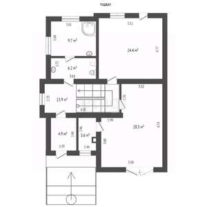 6-к квартира, вторичка, 338м2, 1/5 этаж
