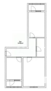 2-к квартира, вторичка, 62м2, 2/8 этаж