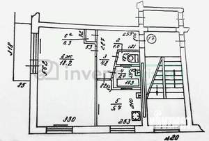 1-к квартира, вторичка, 32м2, 5/6 этаж