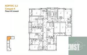 1-к квартира, вторичка, 34м2, 8/9 этаж