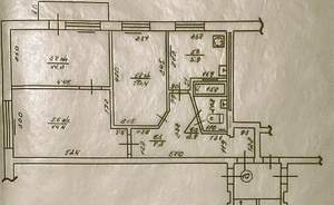3-к квартира, вторичка, 54м2, 4/5 этаж