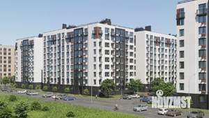 1-к квартира, строящийся дом, 33м2, 4/9 этаж