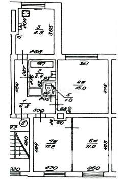 3-к квартира, вторичка, 57м2, 4/4 этаж