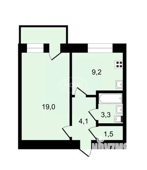 1-к квартира, вторичка, 37м2, 4/5 этаж