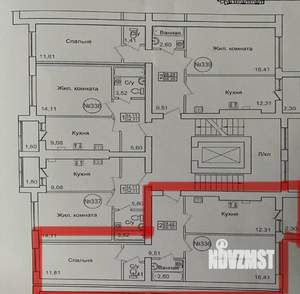 2-к квартира, вторичка, 56м2, 4/10 этаж