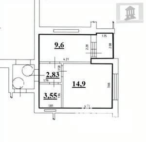 1-к квартира, вторичка, 34м2, 7/9 этаж