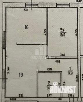 2-к квартира, вторичка, 66м2, 1/3 этаж