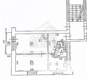 2-к квартира, вторичка, 41м2, 4/5 этаж
