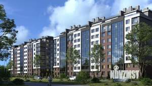1-к квартира, строящийся дом, 54м2, 6/9 этаж