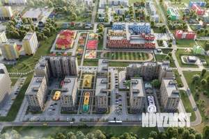 2-к квартира, строящийся дом, 68м2, 6/9 этаж