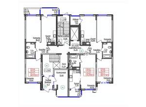 2-к квартира, строящийся дом, 59м2, 1/9 этаж