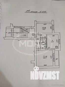 2-к квартира, вторичка, 51м2, 1/5 этаж
