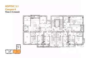 1-к квартира, вторичка, 28м2, 3/9 этаж