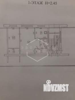 2-к квартира, вторичка, 43м2, 1/5 этаж