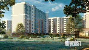 2-к квартира, строящийся дом, 57м2, 4/9 этаж