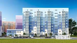 2-к квартира, строящийся дом, 59м2, 2/9 этаж