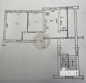 2-к квартира, вторичка, 50м2, 2/4 этаж