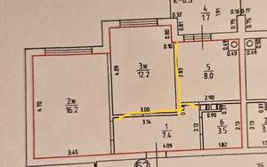 2-к квартира, вторичка, 50м2, 5/5 этаж