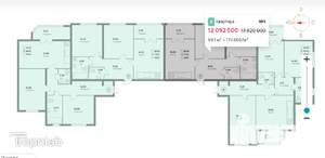2-к квартира, вторичка, 69м2, 1/4 этаж