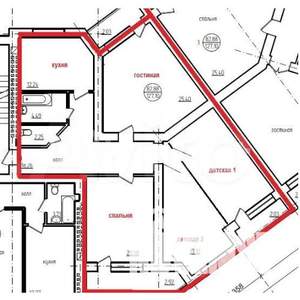 4-к квартира, вторичка, 127м2, 4/6 этаж