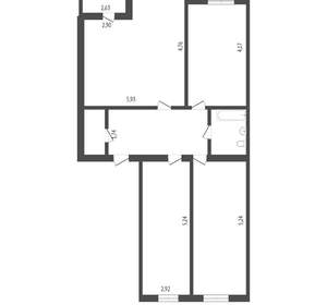3-к квартира, вторичка, 90м2, 8/10 этаж