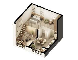 1-к квартира, вторичка, 60м2, 7/7 этаж