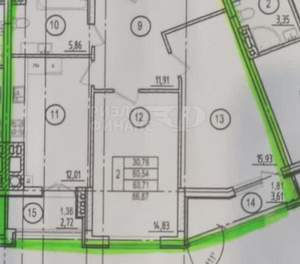 2-к квартира, вторичка, 64м2, 5/11 этаж