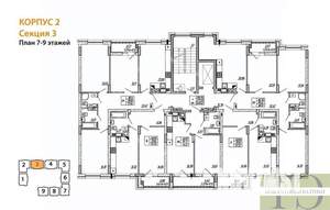 1-к квартира, вторичка, 39м2, 7/9 этаж