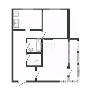 2-к квартира, вторичка, 51м2, 3/5 этаж