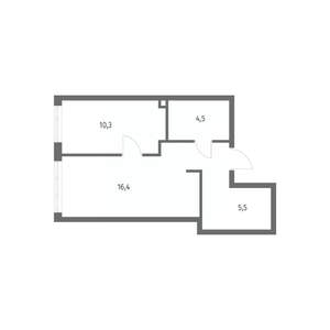 1-к квартира, вторичка, 40м2, 2/8 этаж