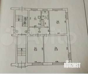 3-к квартира, вторичка, 74м2, 1/3 этаж