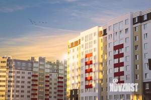 1-к квартира, строящийся дом, 44м2, 10/10 этаж