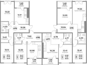 2-к квартира, вторичка, 58м2, 3/10 этаж