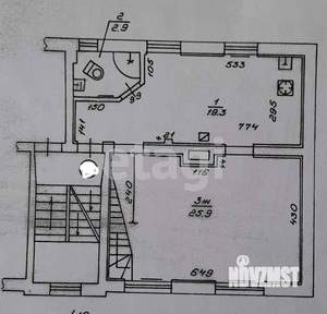 3-к квартира, вторичка, 80м2, 2/2 этаж