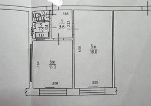1-к квартира, вторичка, 36м2, 4/5 этаж