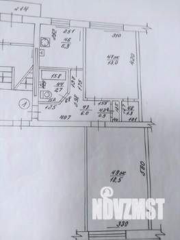 2-к квартира, вторичка, 48м2, 1/5 этаж