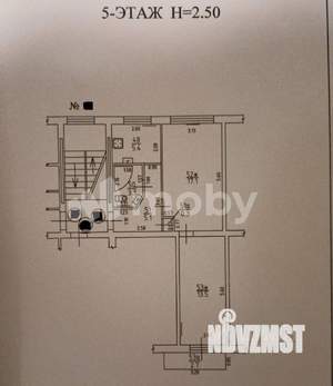 2-к квартира, вторичка, 46м2, 5/5 этаж