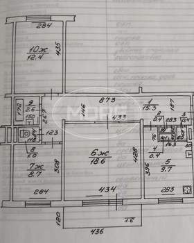 3-к квартира, вторичка, 71м2, 5/9 этаж