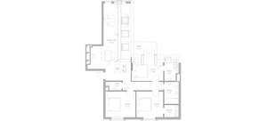 3-к квартира, сданный дом, 96м2, 7/8 этаж