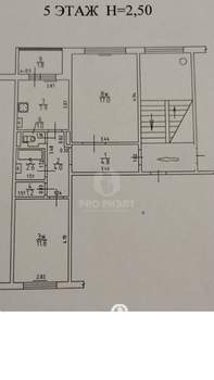 2-к квартира, вторичка, 50м2, 5/5 этаж
