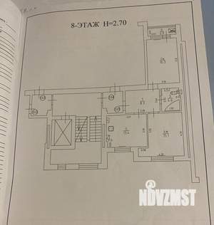 2-к квартира, вторичка, 57м2, 8/9 этаж