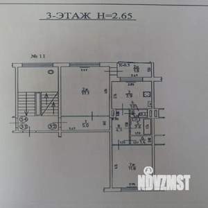 2-к квартира, вторичка, 51м2, 3/5 этаж