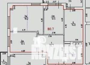 4-к квартира, вторичка, 81м2, 8/16 этаж