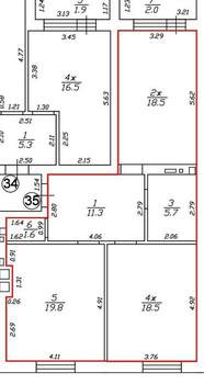 2-к квартира, вторичка, 75м2, 6/10 этаж