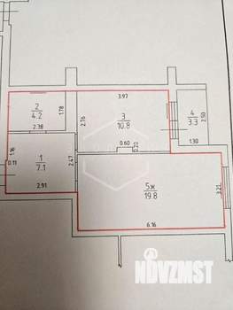 1-к квартира, вторичка, 42м2, 3/17 этаж