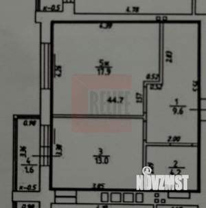 1-к квартира, вторичка, 45м2, 6/10 этаж