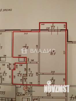 1-к квартира, вторичка, 46м2, 8/9 этаж