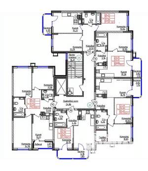 3-к квартира, строящийся дом, 75м2, 9/9 этаж